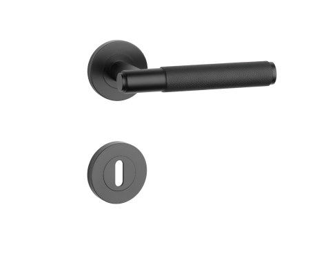 Dverové kovanie MP SH - OVAL - R 1741 PRO 8 MM (BS - Čierna matná)