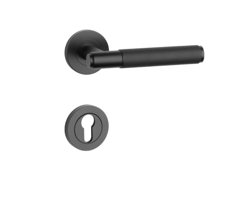 Dverové kovanie MP SH - OVAL - R 1741 PRO 8 MM (BS - Čierna matná)