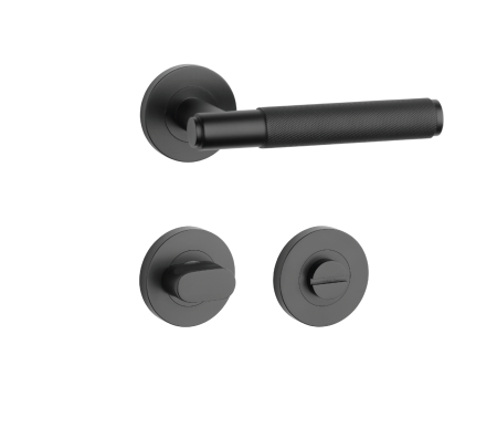 Dverové kovanie MP SH - OVAL - R 1741 PRO 8 MM (BS - Čierna matná)