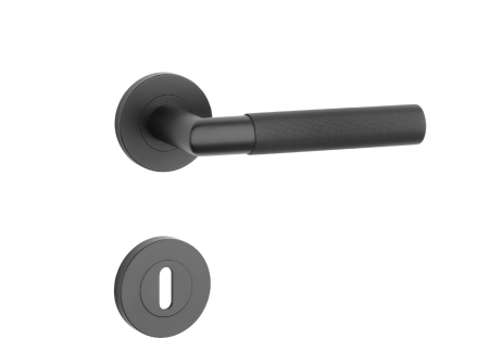 Dverové kovanie MP SH - OVAL - R 1742 PRO 8 MM (BS - Čierna matná)