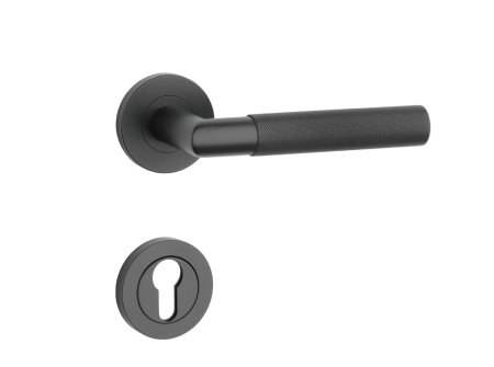 Dverové kovanie MP SH - OVAL - R 1742 PRO 8 MM (BS - Čierna matná)