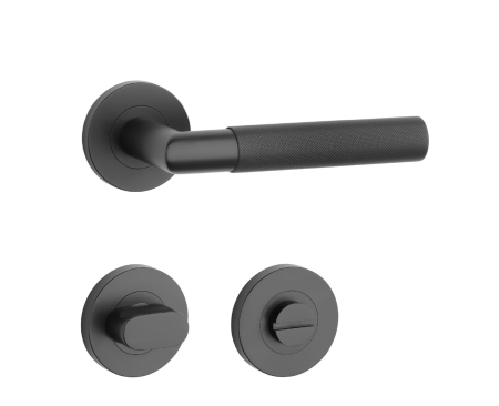 Dverové kovanie MP SH - OVAL - R 1742 PRO 8 MM (BS - Čierna matná)
