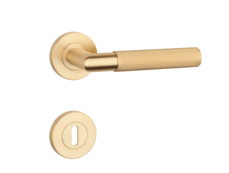 Dverové kovanie MP SH - OVAL - R 1742 PRO 8 MM (OLS - Mosadz brúsená)
