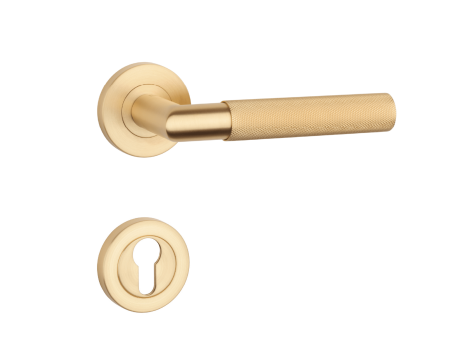 Dverové kovanie MP SH - OVAL - R 1742 PRO 8 MM (OLS - Mosadz brúsená)