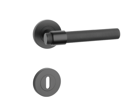 Dverové kovanie MP SH - OVAL - R 1743 PRO 8 MM (BS - Čierna matná)