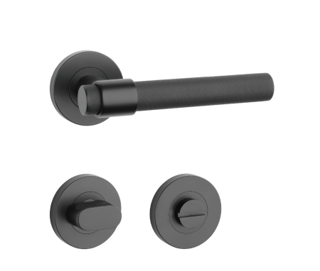 Dverové kovanie MP SH - OVAL - R 1743 PRO 8 MM (BS - Čierna matná)