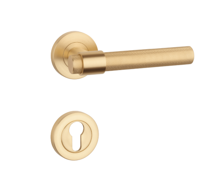 Dverové kovanie MP SH - OVAL - R 1743 PRO 8 MM (OLS - Mosadz brúsená)