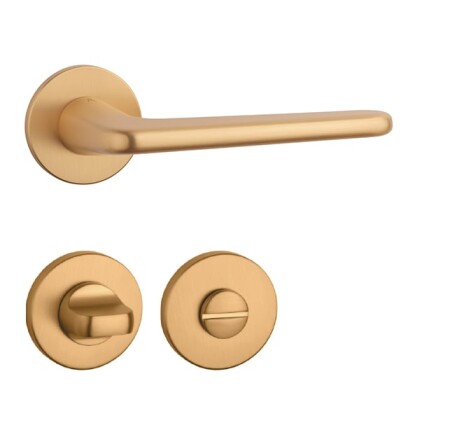 Dverové kovanie MP AS - LIRA - R 5S (OLS - Mosadz brúsená)