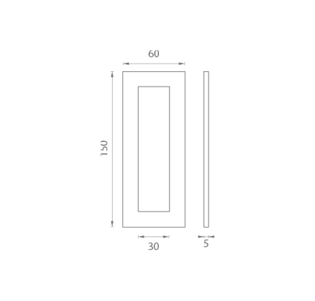 Mušle na sklo MP JNF - IN. 16.558.A (BN - Brúsená nerez)