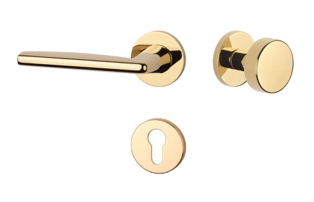 Dverové kovanie MP AT - LUNA - R 7S (GOLD PVD - Lesklá zlatá PVD)