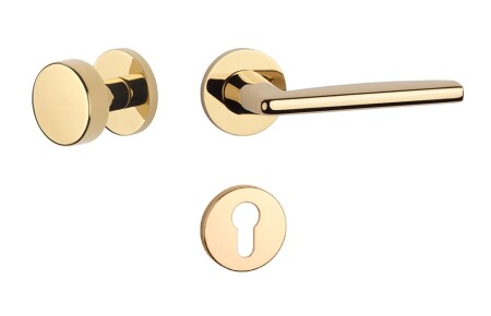 Dverové kovanie MP AT - LUNA - R 7S (GOLD PVD - Lesklá zlatá PVD)