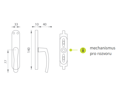 Rázvora na okno MP KE - MICHAELA (Hnedá)