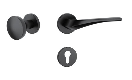 Dverové kovanie MP Dalia - R 7S (BS - Čierna matná)