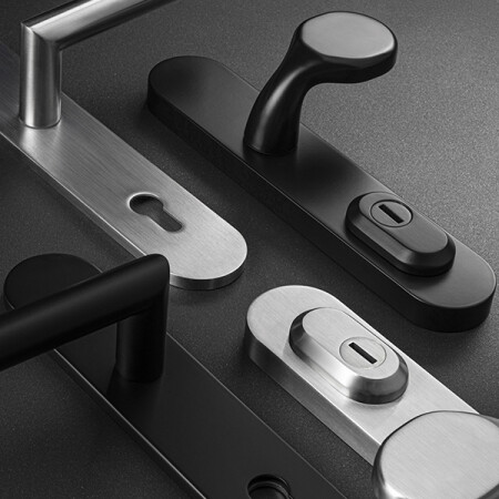 Bezpečnostné kovanie MP MPK - SECURO S01 PLUS - SO FAVORIT (BS - Čierna matná) - s prekrytkou