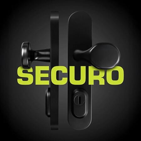 Bezpečnostné kovanie MP MPK - SECURO S01 PLUS - SO FAVORIT (BS - Čierna matná) - s prekrytkou