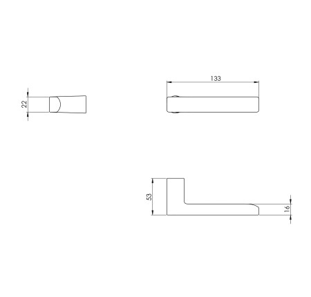 Dverové kovanie MP VM - BAAR (OGS - Bronz matný)