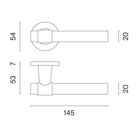 Dverové kovanie MP AS - BELLISA - R 7S (T - Titan)