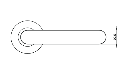 Dverové kovanie MP GK - AVUS GK4 - R (Grafit čierna)