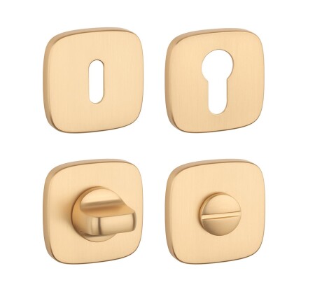 Dverná rozeta MP AS - QR 7S (OLS - Mosadz brúsená)