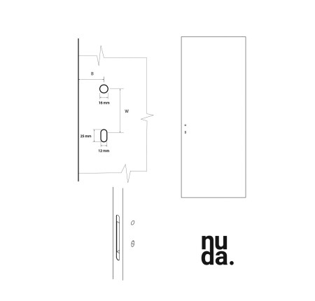 Dverná rozeta MP VM - 4UOR (OLM - Zlatá matná)