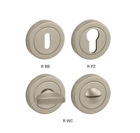 Dverná rozeta MP TI - R delená (NP - Nikel perla)