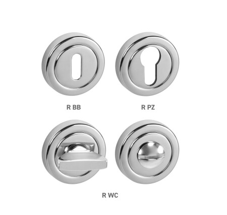 Dverná rozeta MP TI - R delená (OC - Chróm lesklý (03)