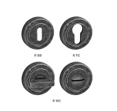 Dverná rozeta MP TI - R delená (OGA - Antik šedá)