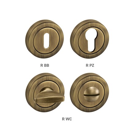 Dverná rozeta MP TI - R delená (OGS - Bronz česaný matný)