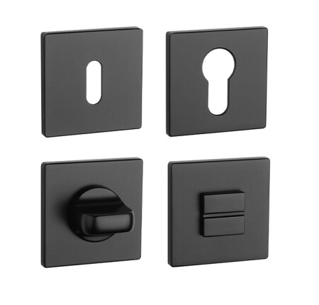 Dverná rozeta MP AS - HR 5S (BS - Čierna matná)