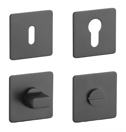 Dverná rozeta MP SH - HR 3SM (BS - Čierna matná)