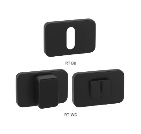 Dverná rozeta MP MPK - PERFECTA - RT (BS - Čierna matná)