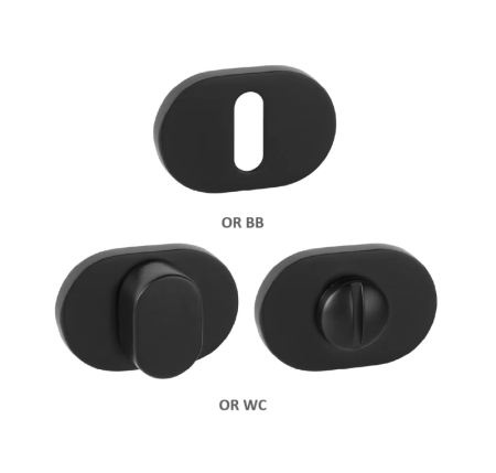 Dverná rozeta MP MPK - IMPRESSA - OR (BS - Čierna matná)