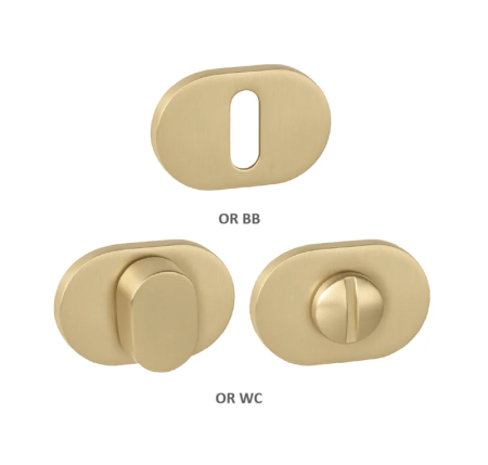 Dverná rozeta MP MPK - IMPRESSA - OR (OLS - Mosadz brúsená)