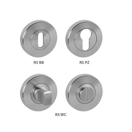 Dverná rozeta MP - RS (BN - Brúsená nerez)