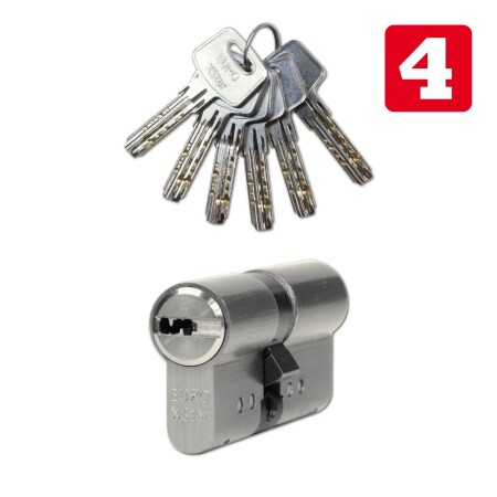 Bezpečnostná cylindrická vložka RICHTER EURO XSTAR RC4 (MATNÝ NIKEL)