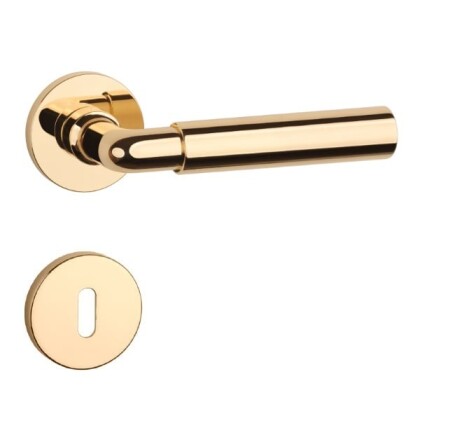 Dverové kovanie MP AS - FICARIA - R 7S (OLV - Mosadz leštená lakovaná)