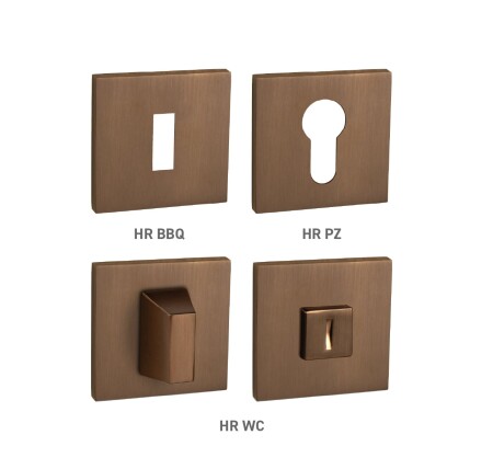 Dverná rozeta MP MPK - ROZETA - HR SQ6 (CUM - Meď matná)