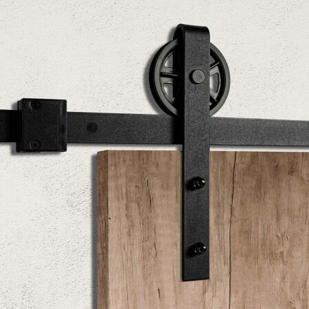 Posuvný systém MP VINTAGE 1 s tlmičom a koľajnicou 2m (BS - Čierna matná)