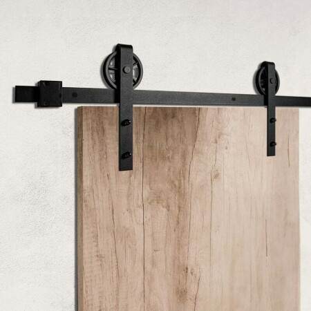 Posuvný systém MP VINTAGE 1 s tlmičom a koľajnicou 2m (BS - Čierna matná)