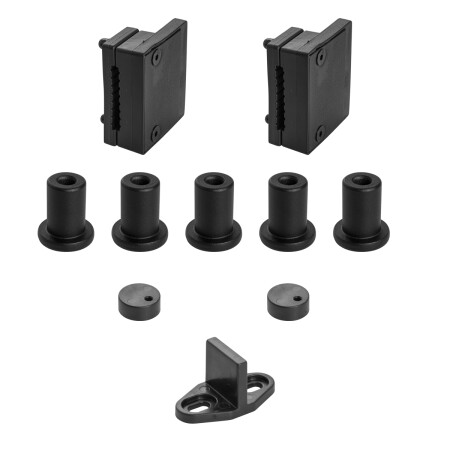 Posuvný systém MP VINTAGE 1 s koľajnicou 2m (BS - Čierna matná)