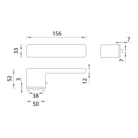 Dverové kovanie MP MPK - PERFECTA SWITCH LOCK - RT (HNM - Hnedá matná)