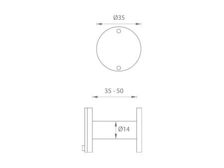 Dverné kukátko MP JNF - IN.23.010 (TB - Titanium čierna)