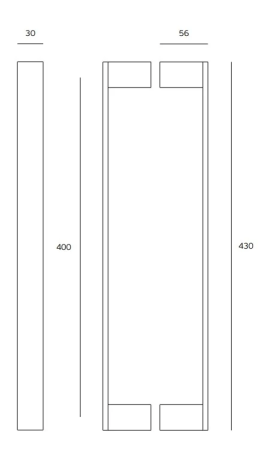 Dverné madlo MP JNF - IN.07.153.D (TG - Titanium zlatá)