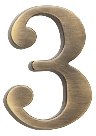 Domová číslica COBRA - 10 cm (OFS)