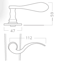 Dverové kovanie ACT Kampa (BRONZ)