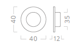 Mušle ku kovaniu ACT guľatá ⌀ 40, 50, 70 (NEREZ)