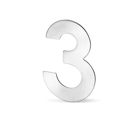 Fasádne čísla ACT - 12 cm (NEREZ)