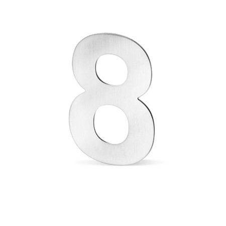 Fasádne čísla ACT - 12 cm (NEREZ)