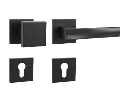 Dverové kovanie MP Holly HR SQ6 (NP - BS - Čierna matná)