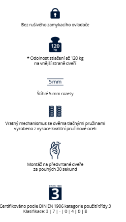 Dverové kovanie QOLIBRI Smartbloc WC 1040 - R (Nerez)